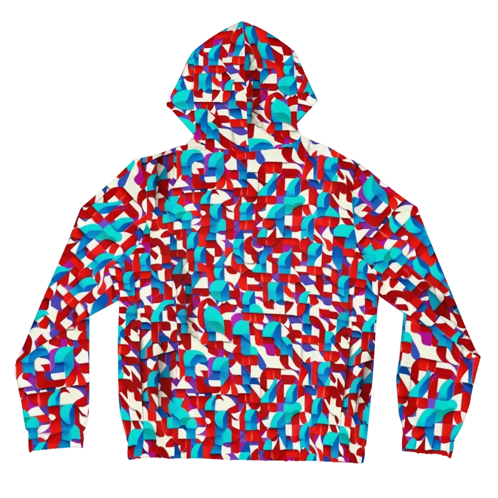 Modular Heat on Women's Full-Zip Hoodie — Back
