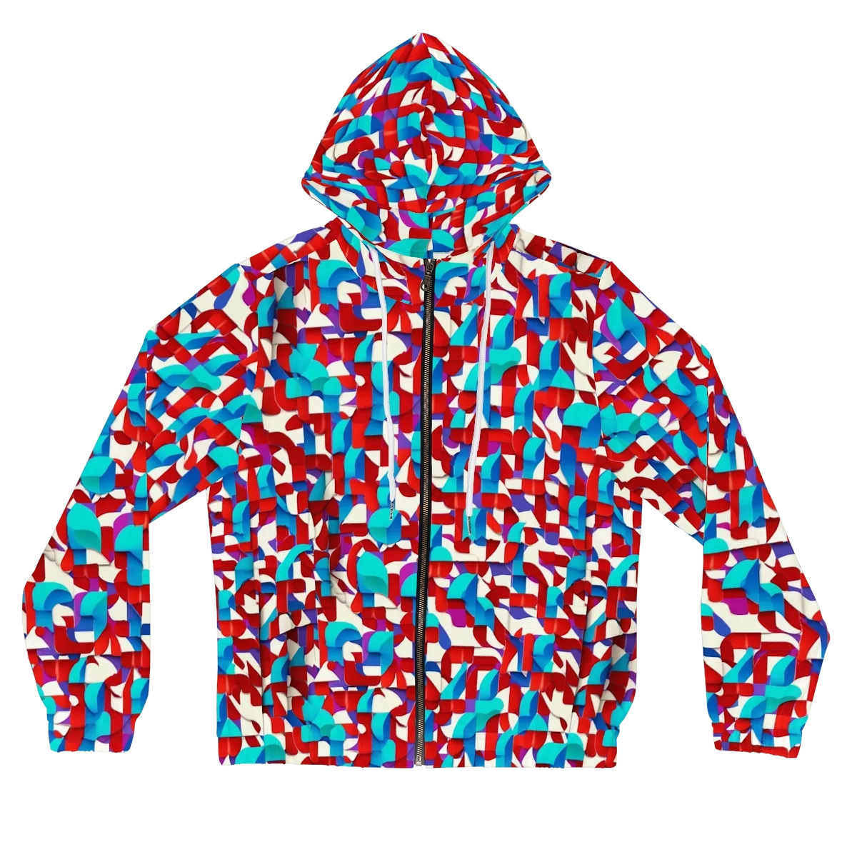 Modular Heat on Women's Full-Zip Hoodie — Front