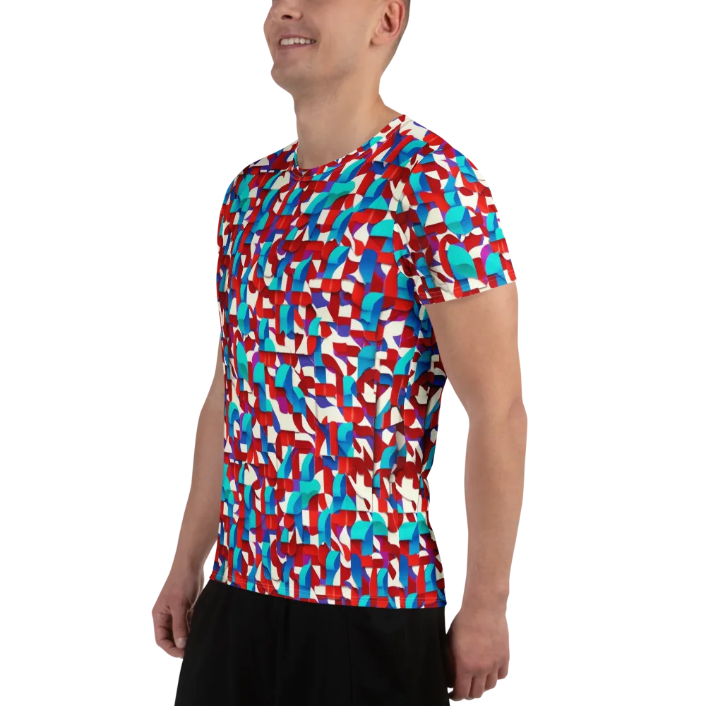Modular Heat on Men's Athletic T-Shirt — Left