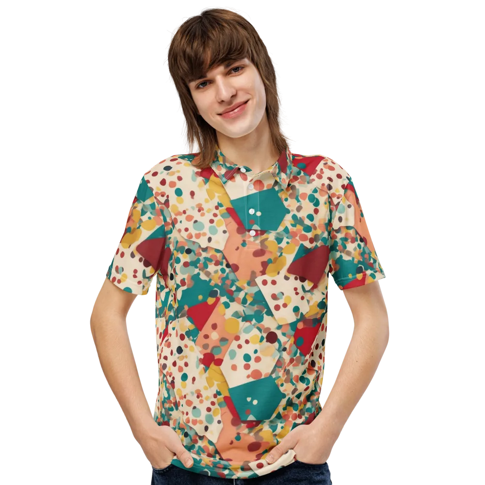 Confetti Quarry on Men's Slim Fit Polo Shirt — Front