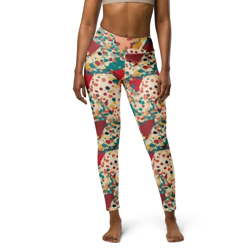 Confetti Quarry on Yoga Leggings — Front