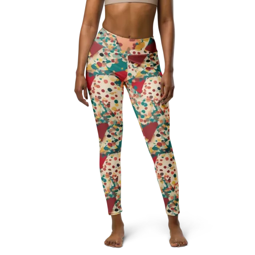 Confetti Quarry on a Yoga Leggings