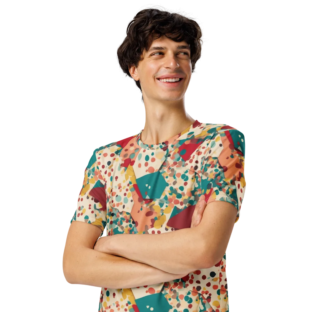 Confetti Quarry on Men's Crew Neck T-Shirt — Left Front