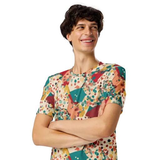 Confetti Quarry on a Men's Crew Neck T-Shirt