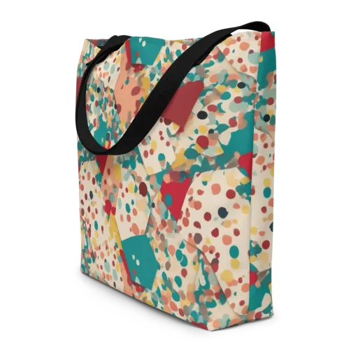 Confetti Quarry on a Large Tote Bag W/ Pocket