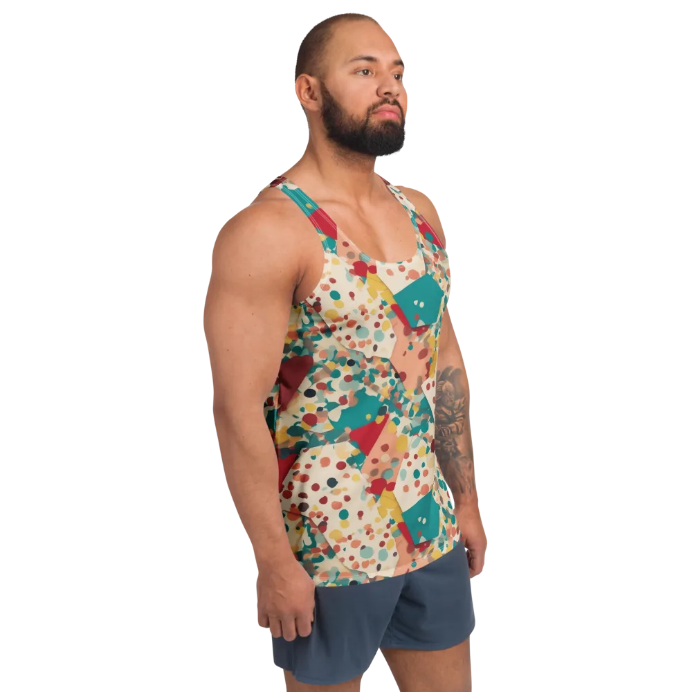 Confetti Quarry on Men's Tank Top — Right Front