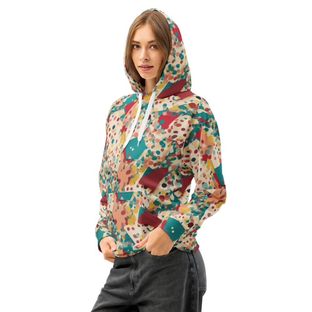Confetti Quarry on Cotton Hoodie — Left Front