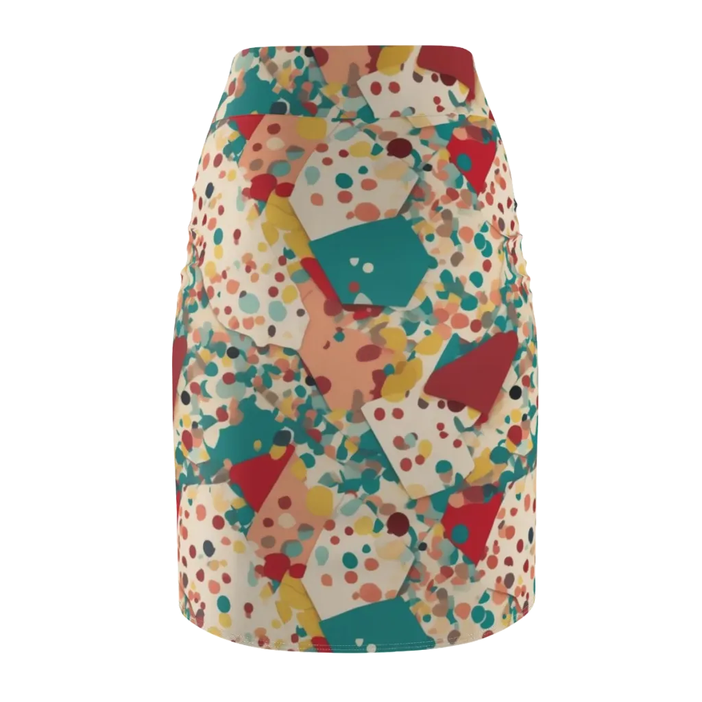 Confetti Quarry on Pencil Skirt — Back