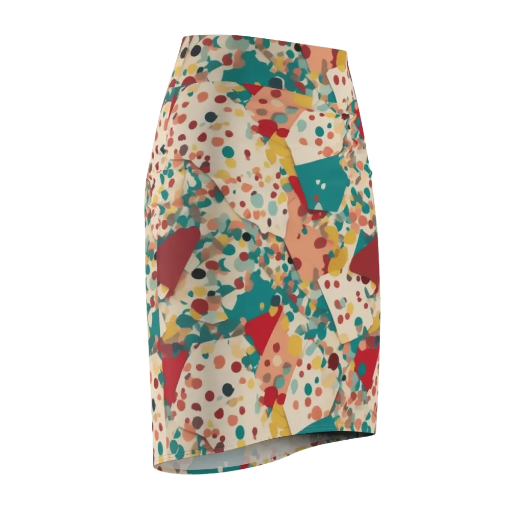 Confetti Quarry on Pencil Skirt — Front Side