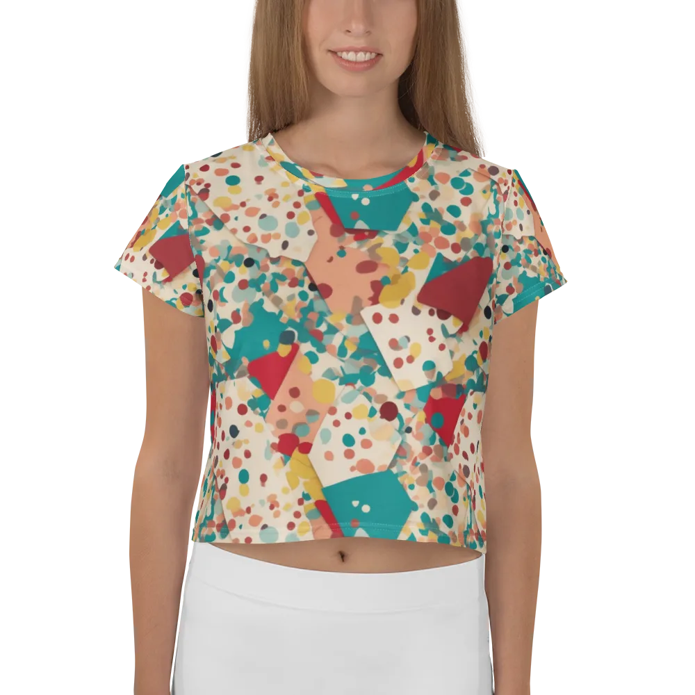 Confetti Quarry on Crop Tee — Front