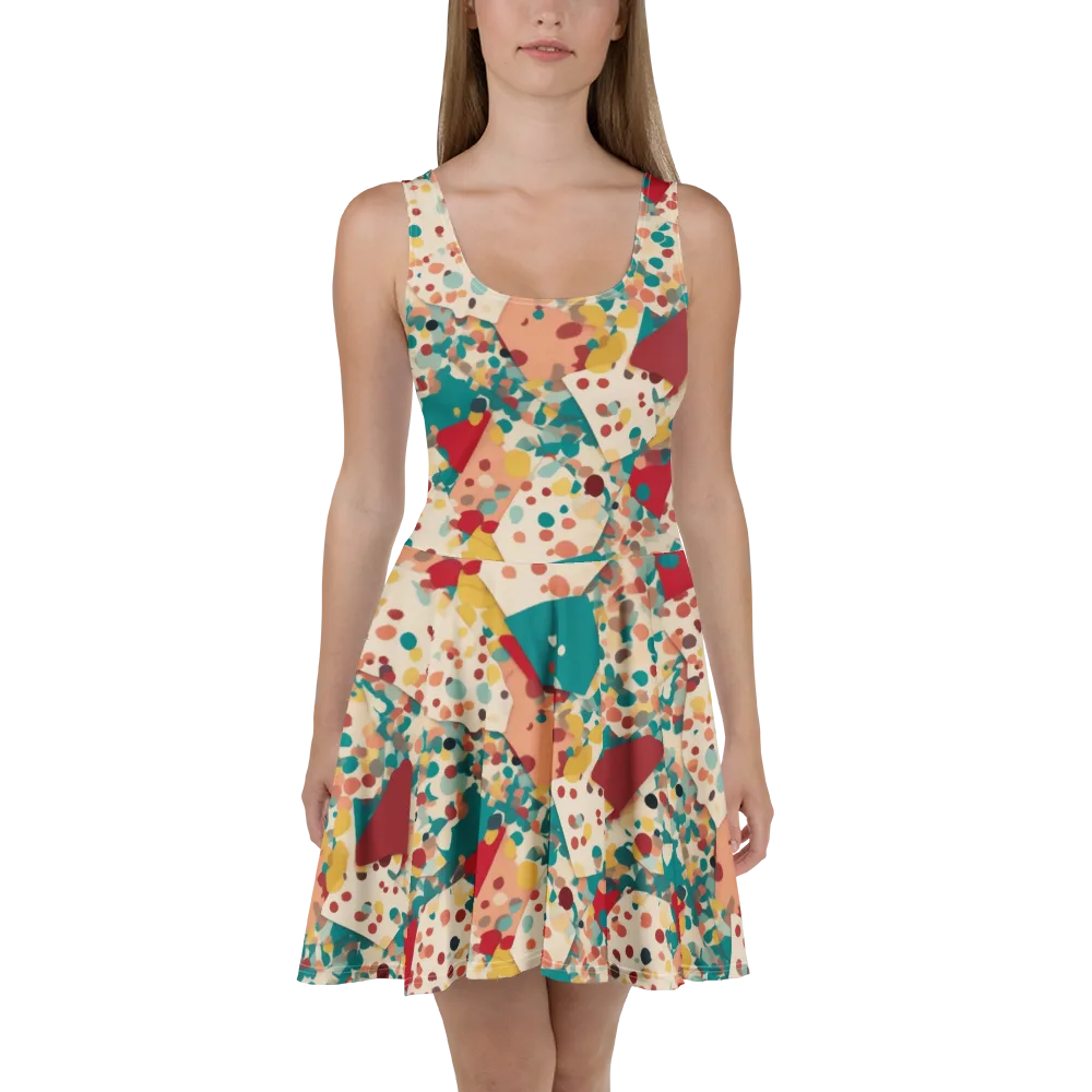 Confetti Quarry on Skater Dress — Front