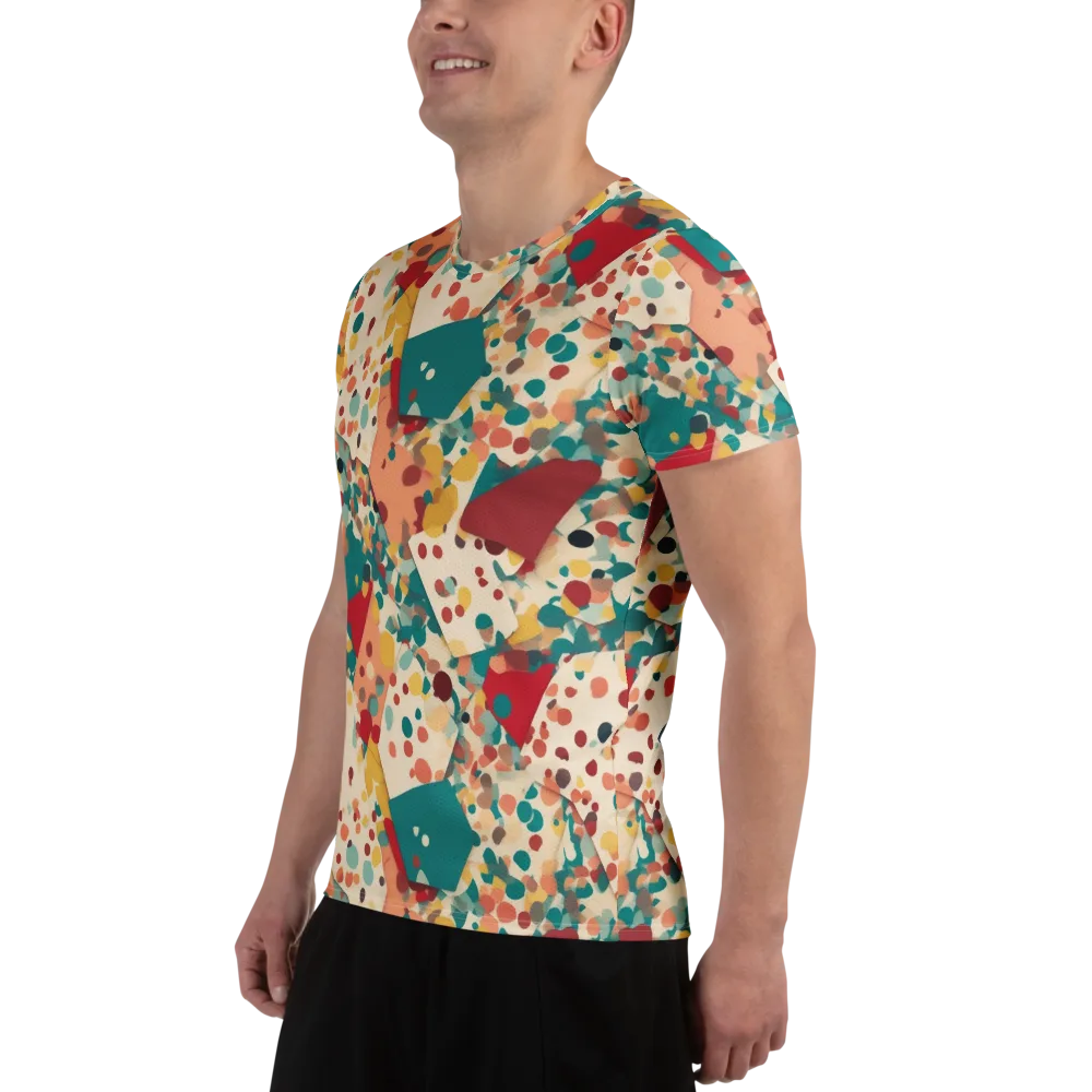 Confetti Quarry on Men's Athletic T-Shirt — Left