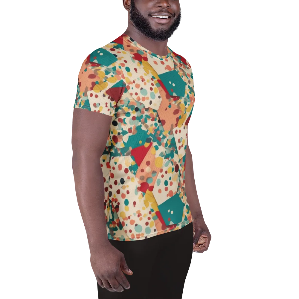 Confetti Quarry on Men's Athletic T-Shirt — Right