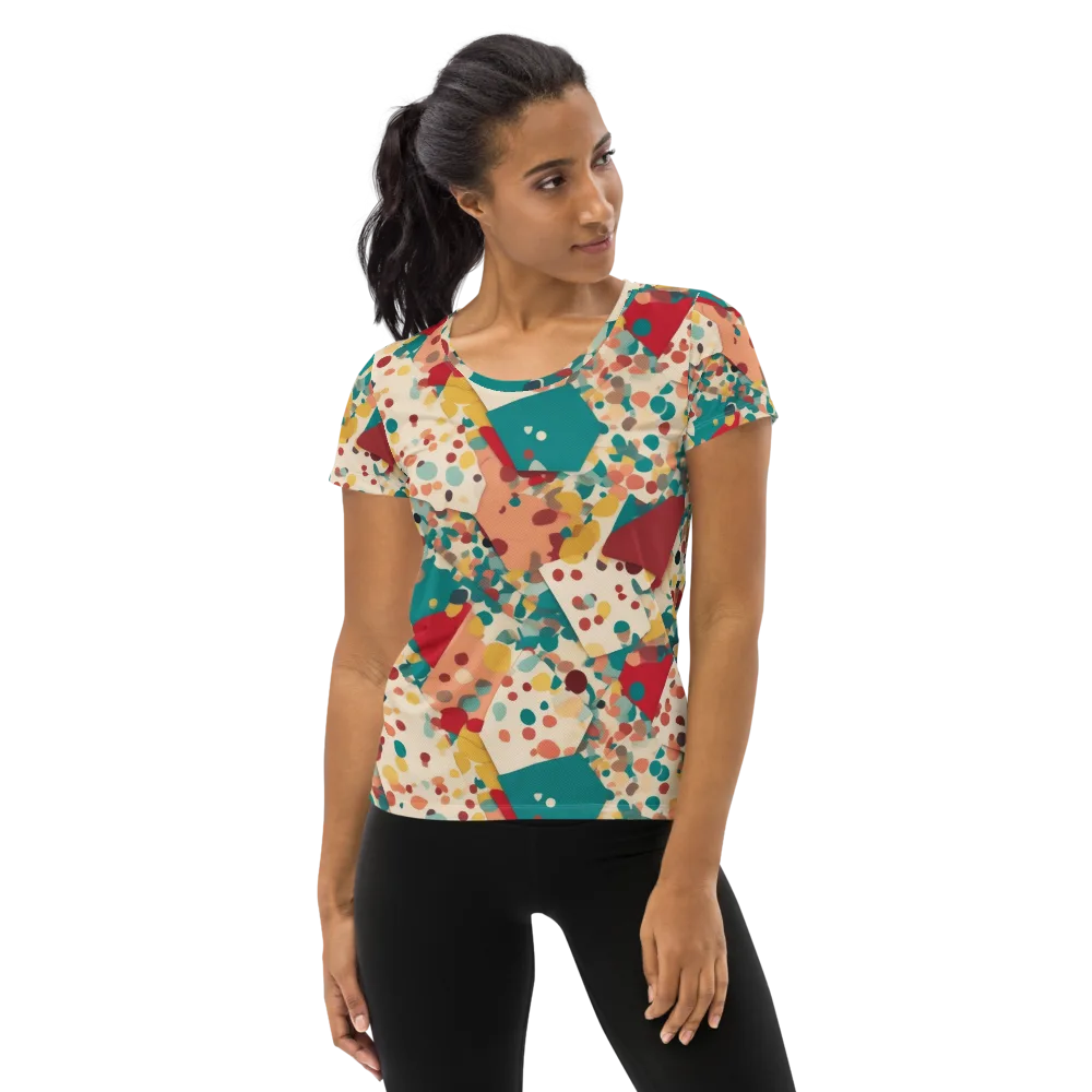 Confetti Quarry on Women's Athletic T-Shirt — Front