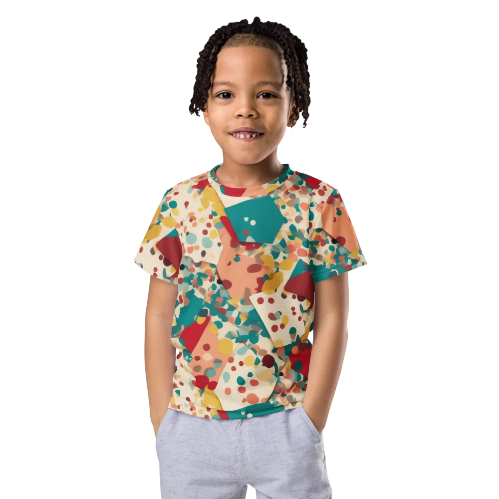 Confetti Quarry on Kids Crew Neck T-Shirt — Front