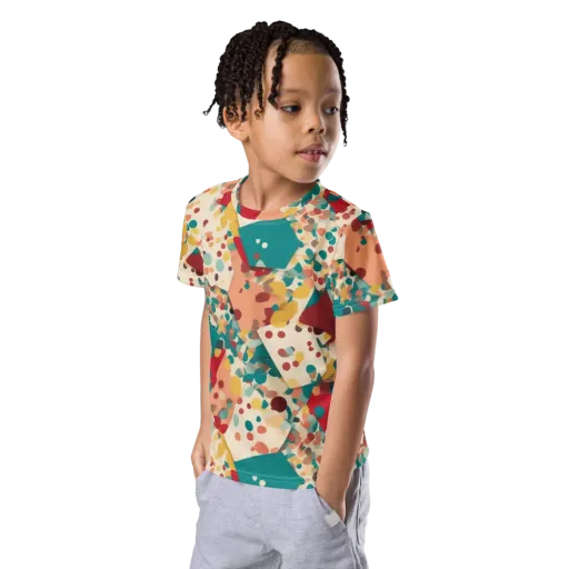 Confetti Quarry on a Kids Crew Neck T-Shirt