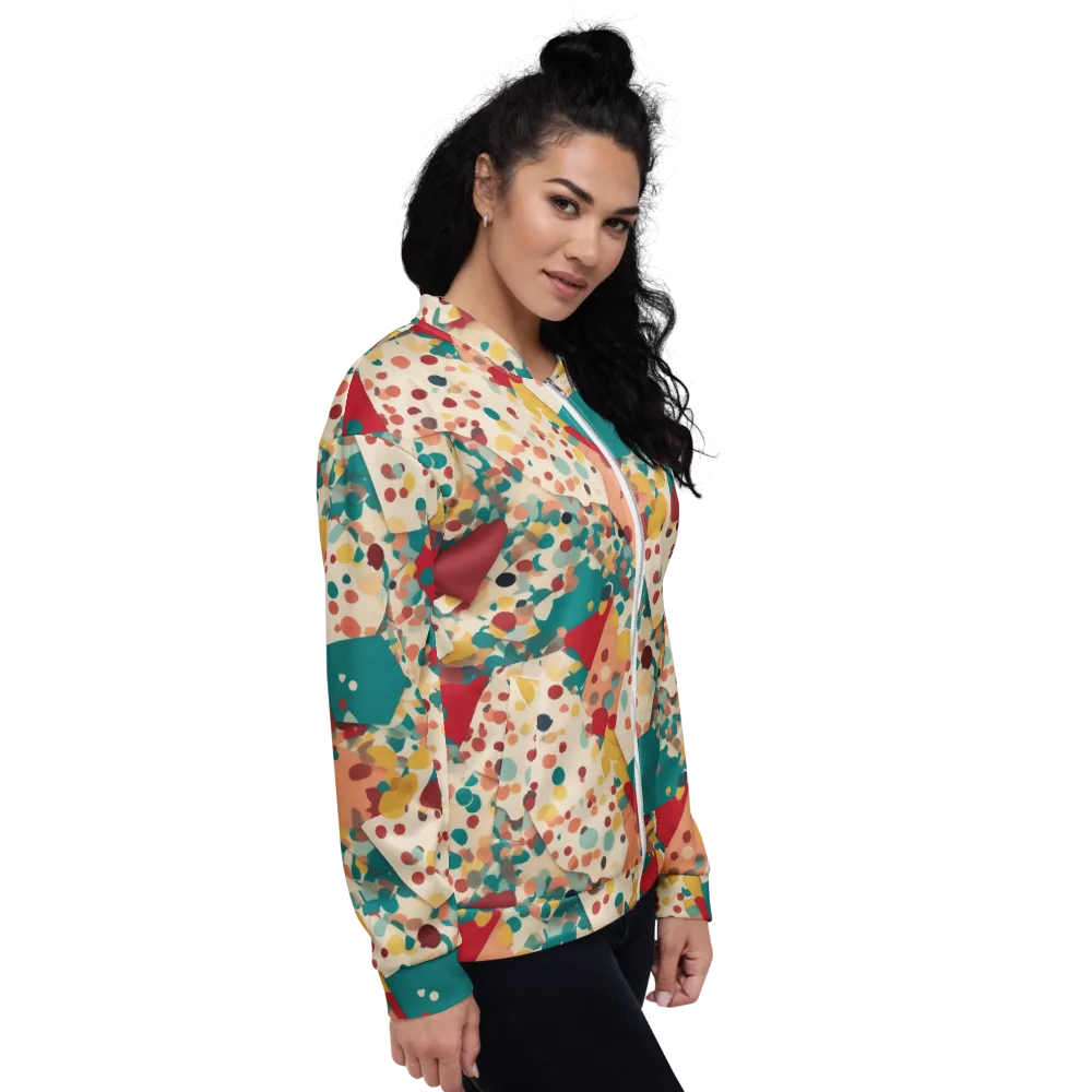 Confetti Quarry on Bomber Jacket — Right