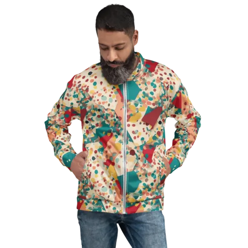 Confetti Quarry on a Bomber Jacket