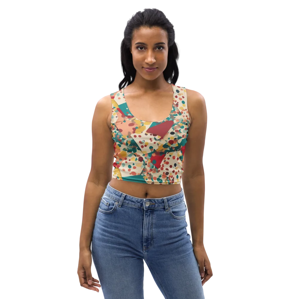 Confetti Quarry on Crop Top — Front