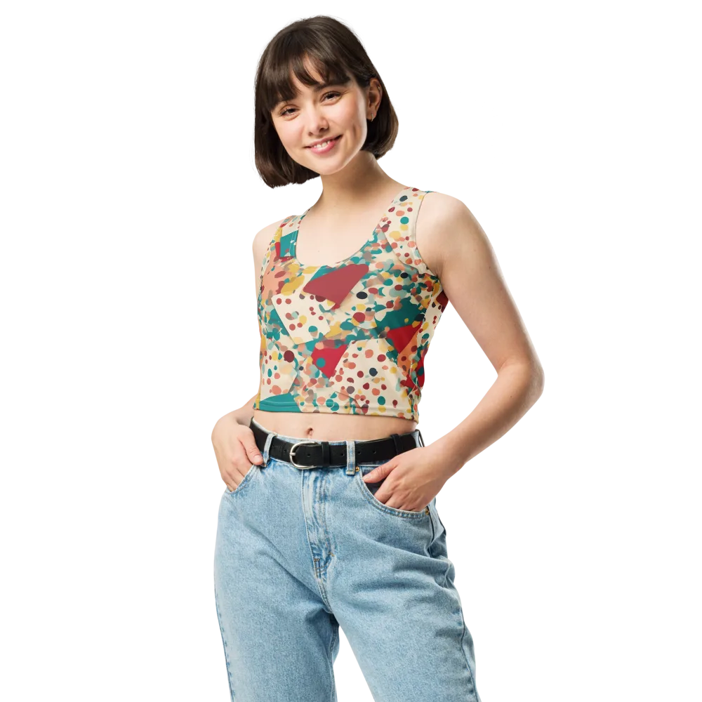 Confetti Quarry on Crop Top — Front