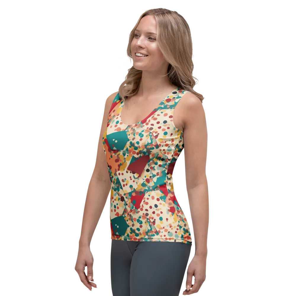 Confetti Quarry on Women's Tank Top — Left Front