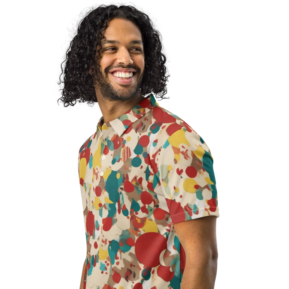 Carnival Orchard on Men's Slim Fit Polo Shirt — Left Front