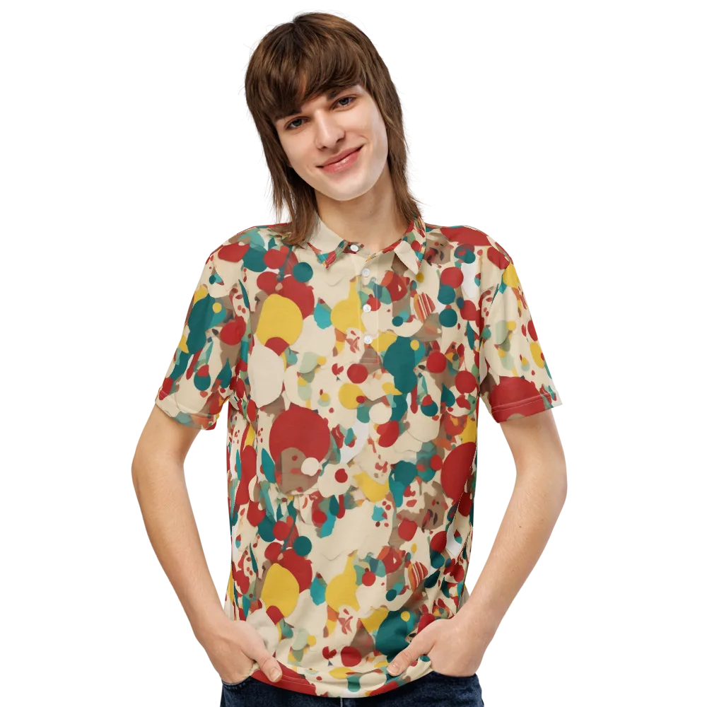 Carnival Orchard on Men's Slim Fit Polo Shirt — Front