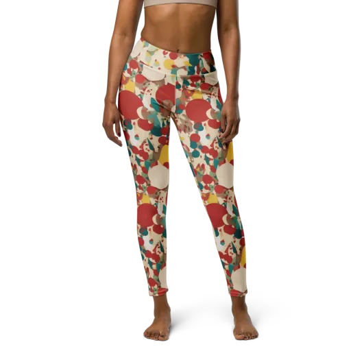 Carnival Orchard on a Yoga Leggings