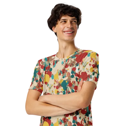 Carnival Orchard on a Men's Crew Neck T-Shirt