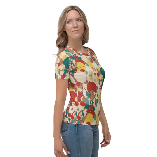 Carnival Orchard on a Women's Crew Neck T-Shirt