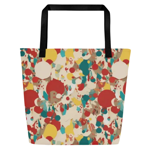Carnival Orchard on a Large Tote Bag W/ Pocket
