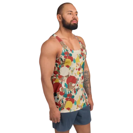 Carnival Orchard on a Men's Tank Top
