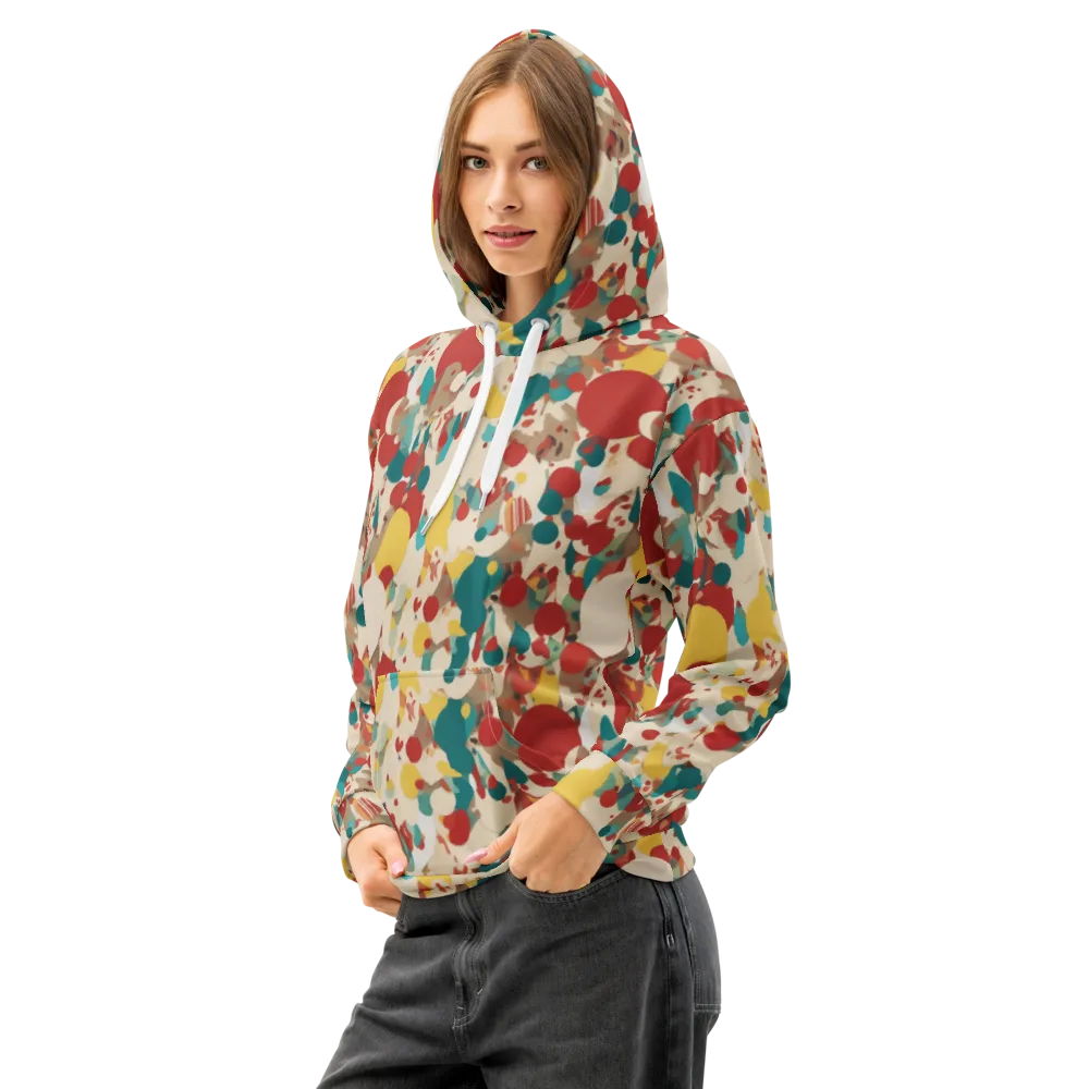Carnival Orchard on Cotton Hoodie — Left Front
