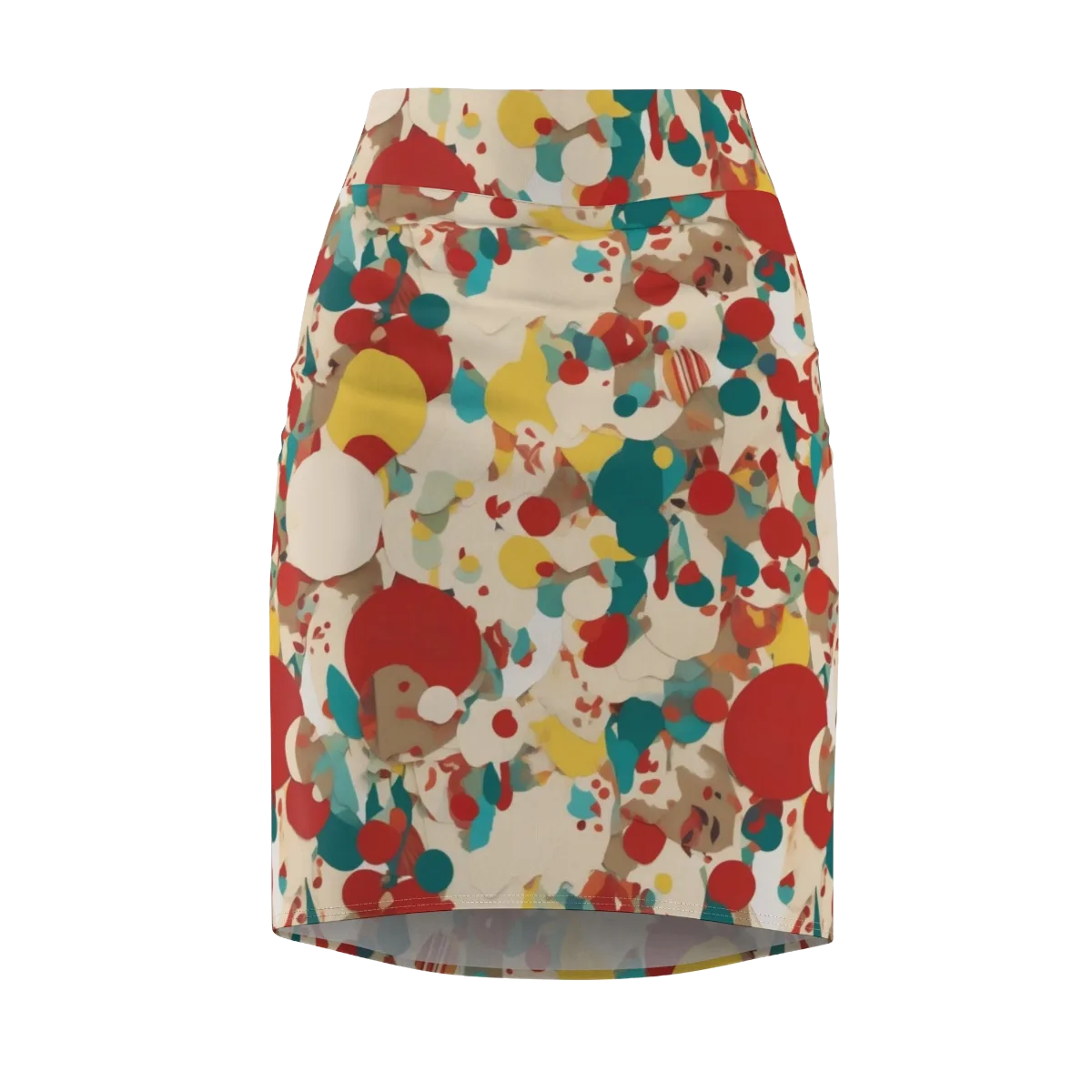 Carnival Orchard on Pencil Skirt — Front