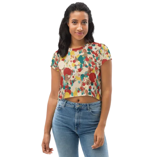 Carnival Orchard on a Crop Tee