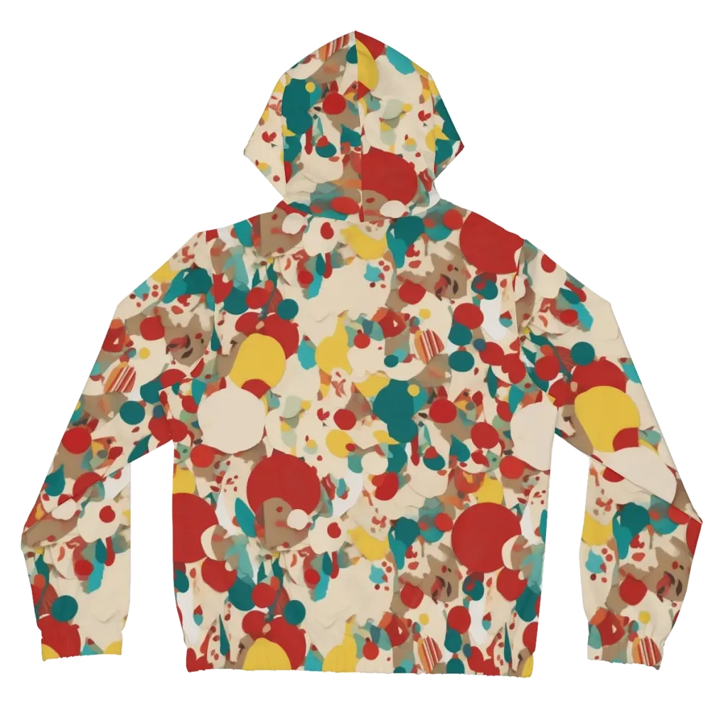 Carnival Orchard on Women's Full-Zip Hoodie — Back