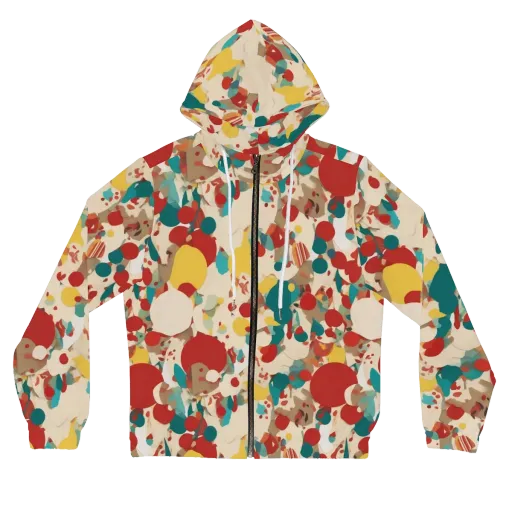 Carnival Orchard on a Women's Full-Zip Hoodie