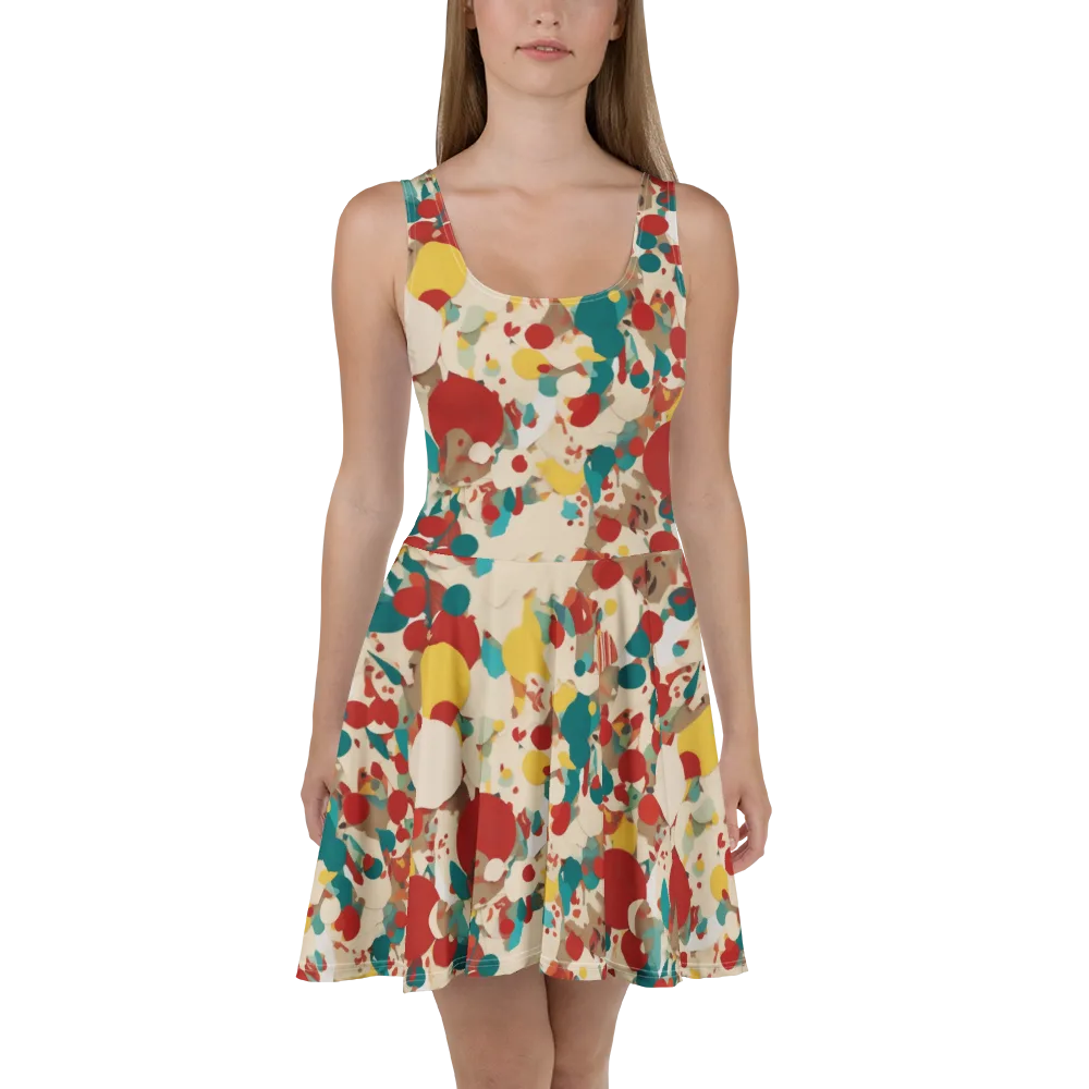 Carnival Orchard on Skater Dress — Front
