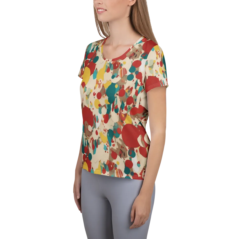 Carnival Orchard on Women's Athletic T-Shirt — Left