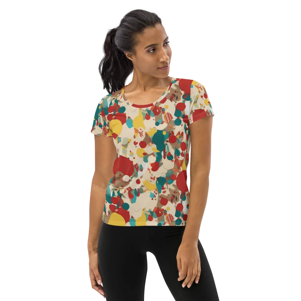 Carnival Orchard on Women's Athletic T-Shirt — Front