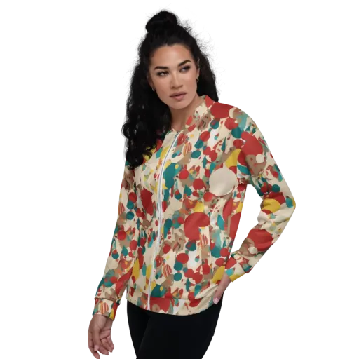 Carnival Orchard on a Bomber Jacket