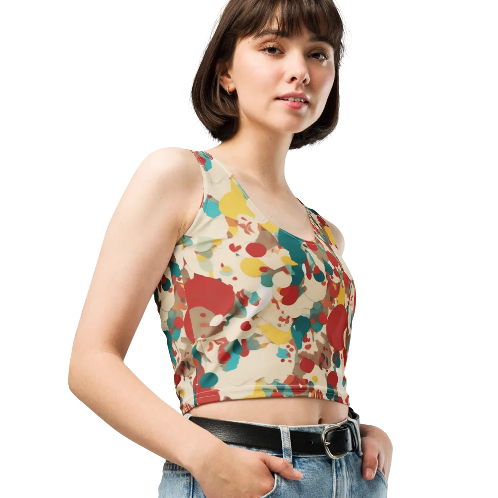 Carnival Orchard on Crop Top — Right Front