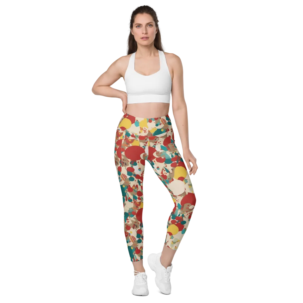 Carnival Orchard on Leggings with Pockets — Front