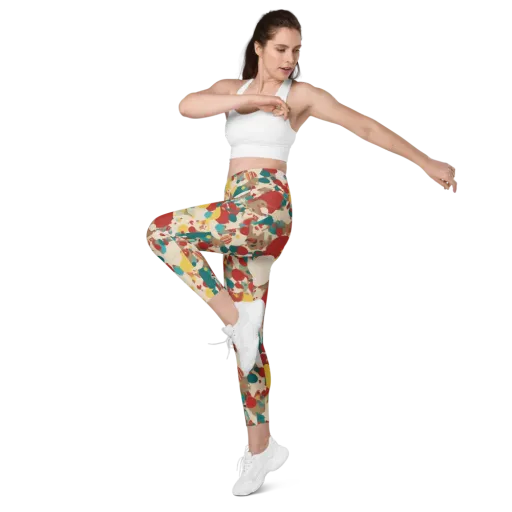 Carnival Orchard on a Leggings with Pockets