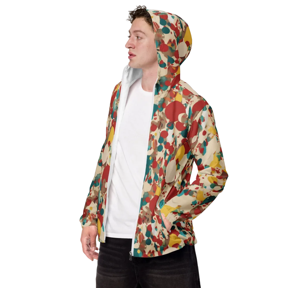 Carnival Orchard on Men's Windbreaker — Left Front