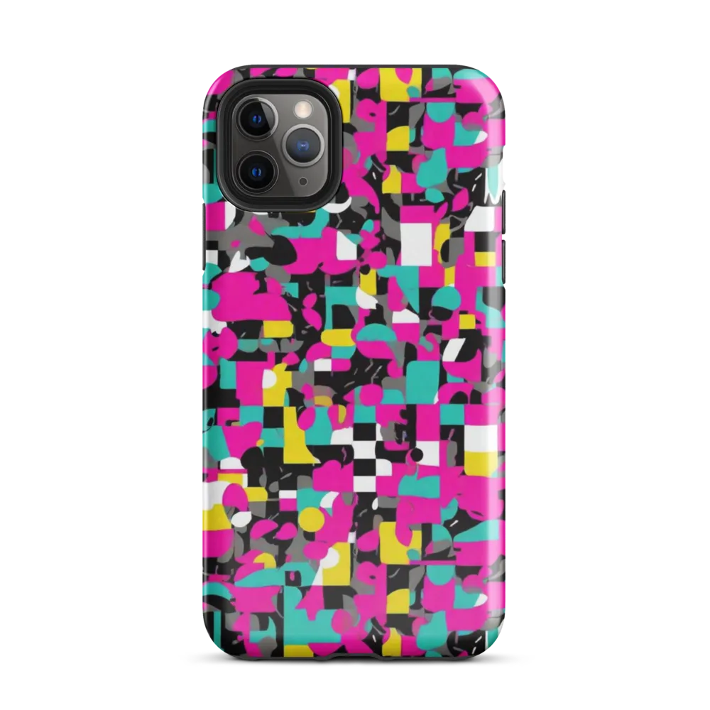 Pink Circuitry on Tough Case for iPhone® — Front