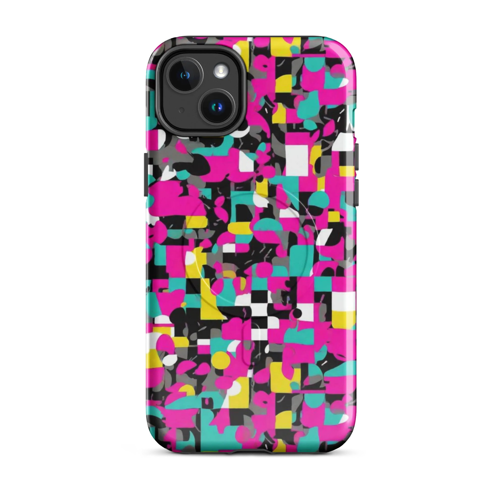 Pink Circuitry on MagSafe Tough Case for iPhone® — Front