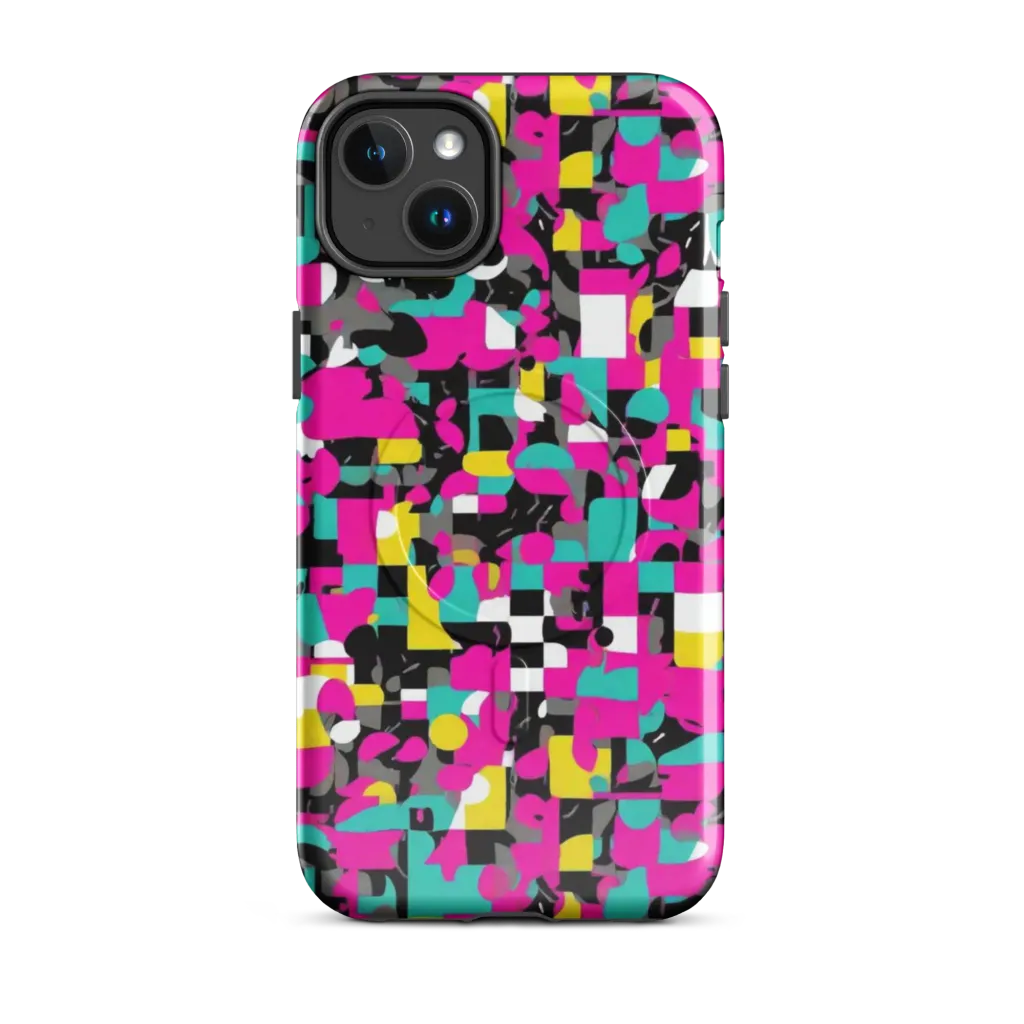 Pink Circuitry on MagSafe Tough Case for iPhone® — Front