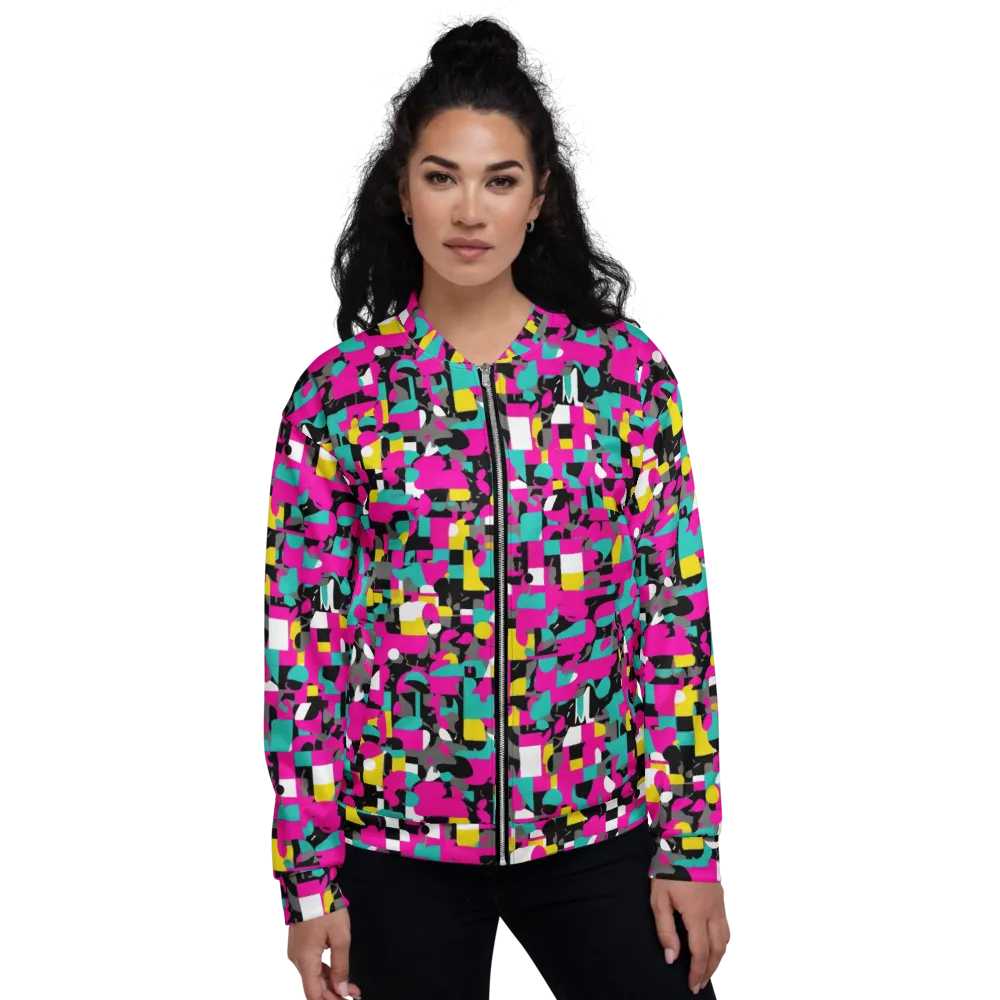 Pink Circuitry on Bomber Jacket — Front