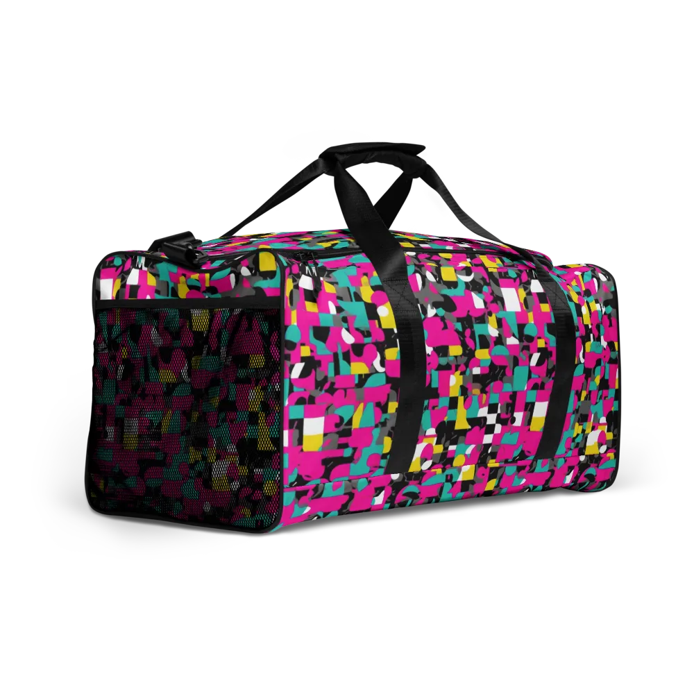 Pink Circuitry on Duffle Bag — Right Front